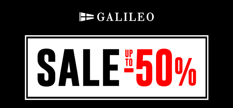 GALILEO SALE up to -50%!
