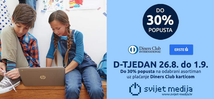 D-TJEDAN 26.8. do 1.9. Back to School | Do 30% popusta uz plaćanje Diners Club karticom