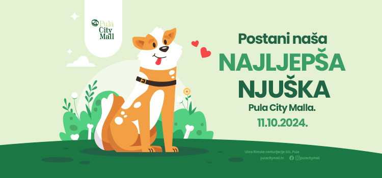 Tražimo najljepšu njušku Pula City Malla! 🐶🐾🐕🥰