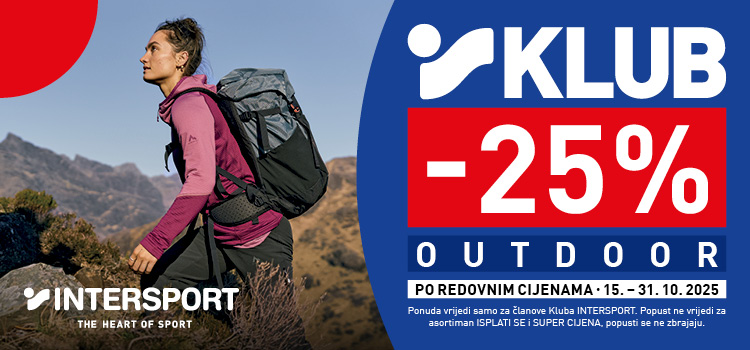 ISKORISTITI 25% POPUSTA NA OUTDOOR OPREMU! 🥾🏔️🚞