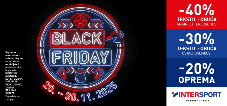 ČAK DO 40% POPUSTA ZA CRNI PETAK!